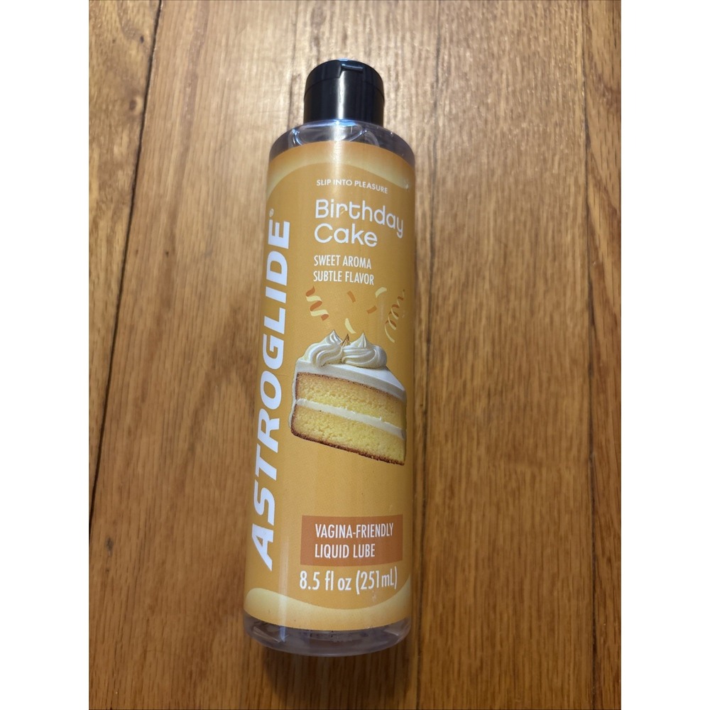 Cake Flavored Personal Lubricant 8.5oz, Lube for Men, Women and Couples, Deli...